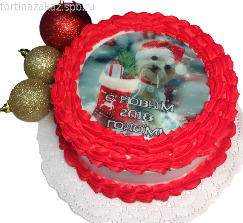 «Русское Рождество» пастильный торт в музыкальной коробке