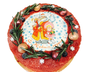 Торт на новый год " Ёлочный веночек" *1490 руб/кг