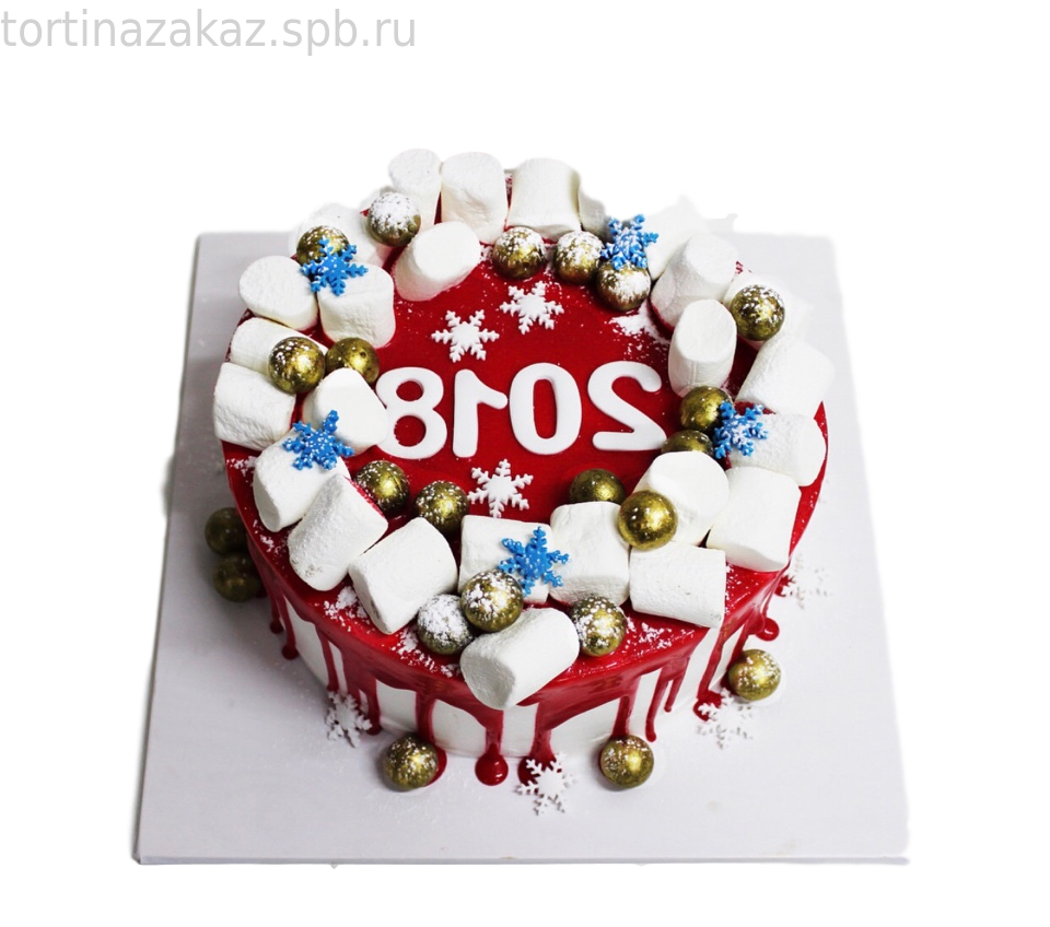 Торт на новый год "Стильный" 1690 руб/кг